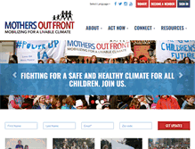 Tablet Screenshot of mothersoutfront.org